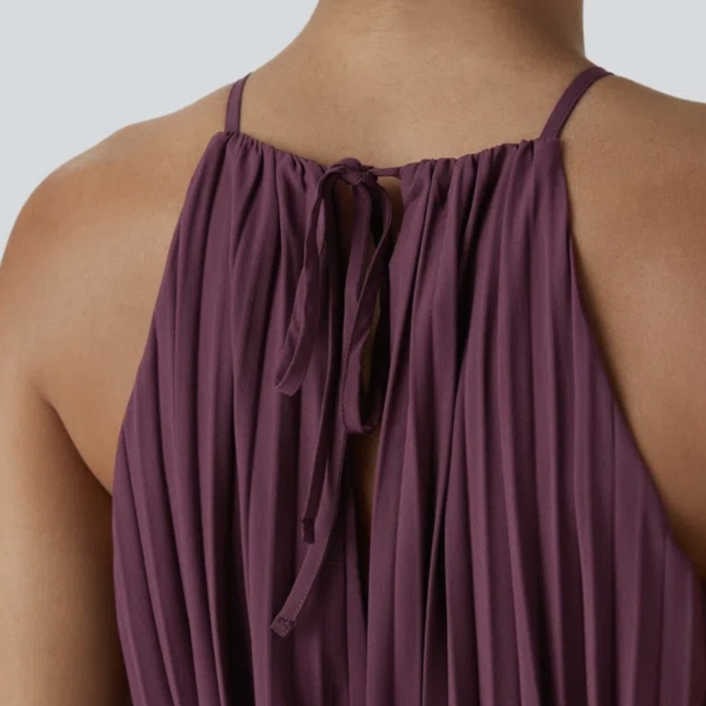 HALARA Breezeful Halter Tie Back Dress - Picture 15 of 16